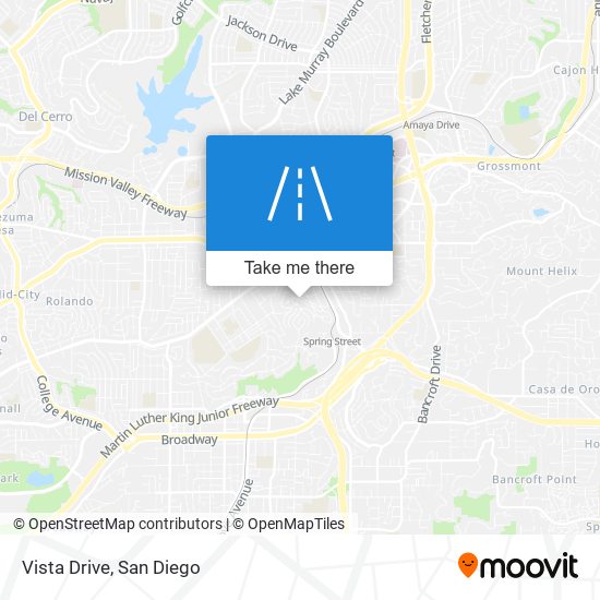 Vista Drive map