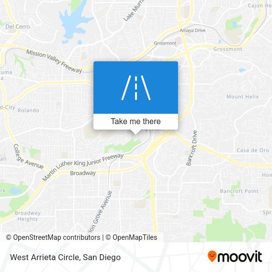 Mapa de West Arrieta Circle