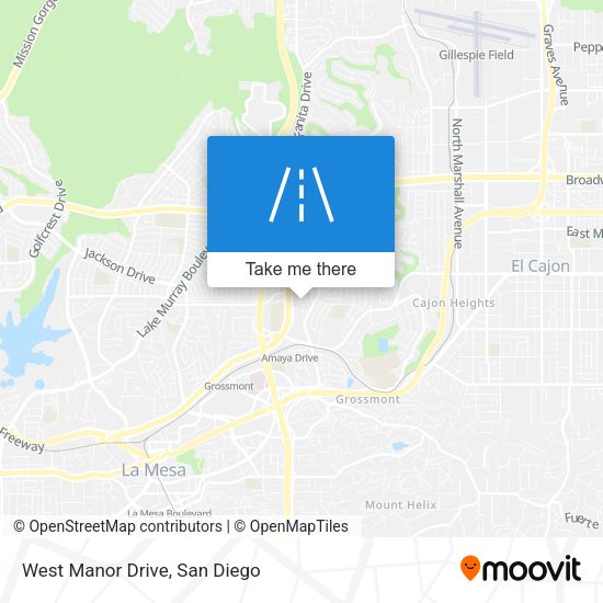 Mapa de West Manor Drive