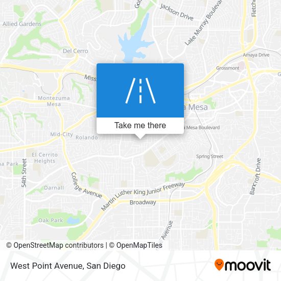 Mapa de West Point Avenue