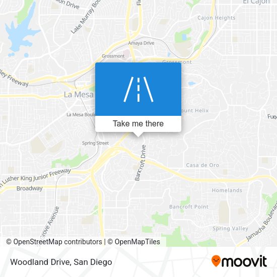 Mapa de Woodland Drive