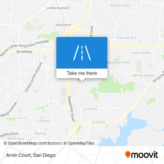 Arvin Court map