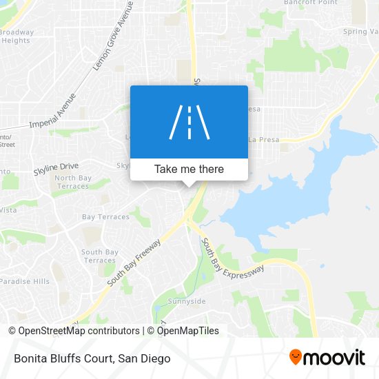 Mapa de Bonita Bluffs Court