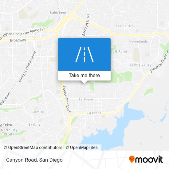 Mapa de Canyon Road