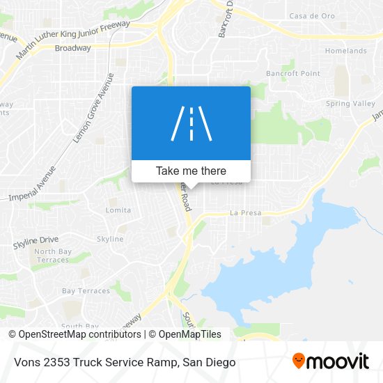 Vons 2353 Truck Service Ramp map