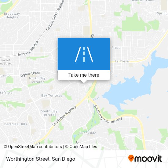 Worthington Street map