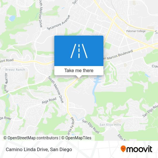 Mapa de Camino Linda Drive