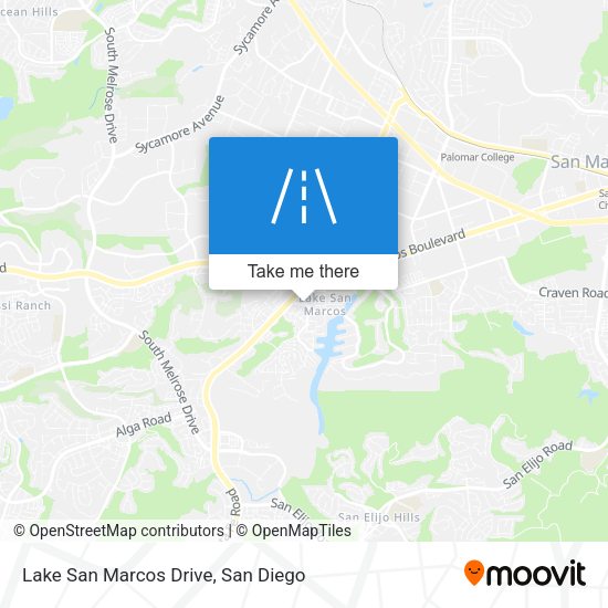 Lake San Marcos Drive map