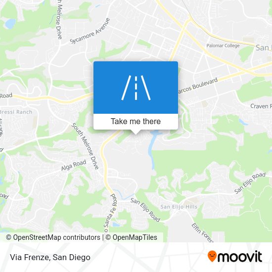 Mapa de Via Frenze