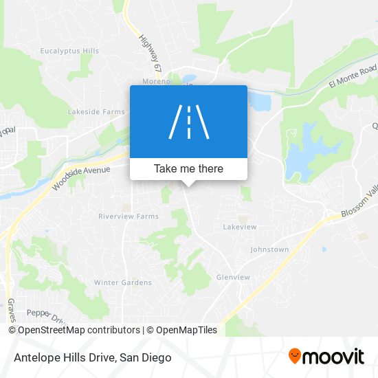 Antelope Hills Drive map