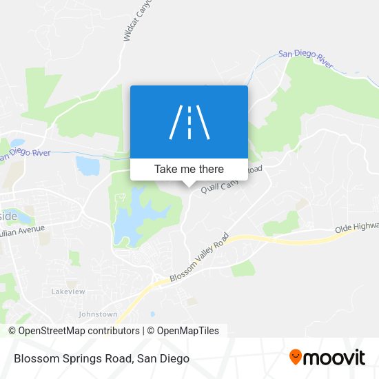Mapa de Blossom Springs Road
