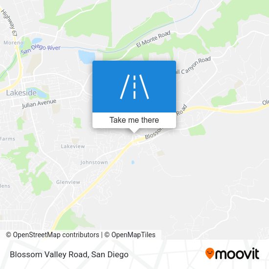 Blossom Valley Road map