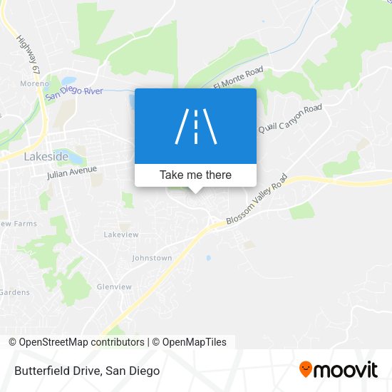 Mapa de Butterfield Drive