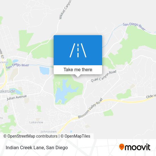 Mapa de Indian Creek Lane