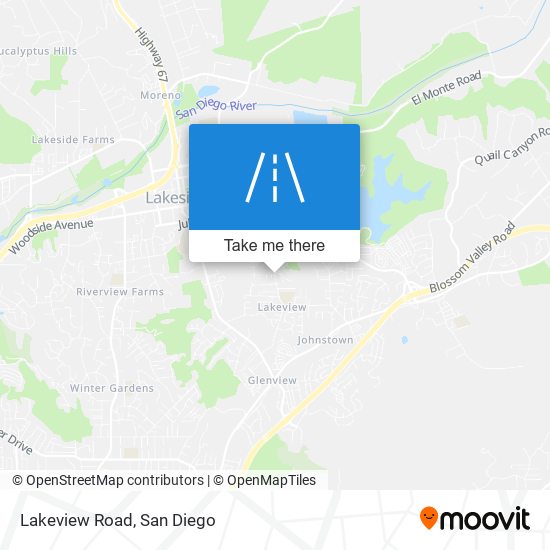 Lakeview Road map