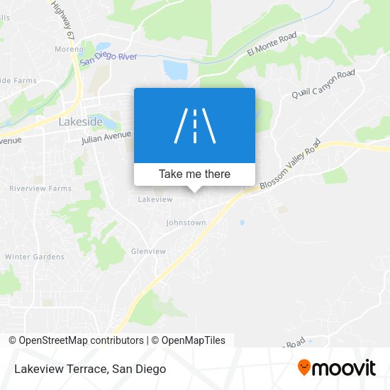 Mapa de Lakeview Terrace