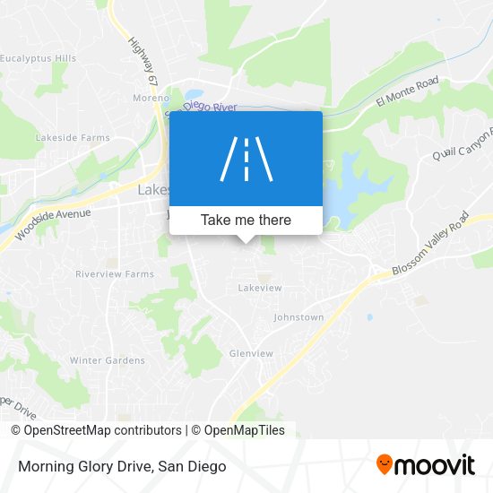 Morning Glory Drive map