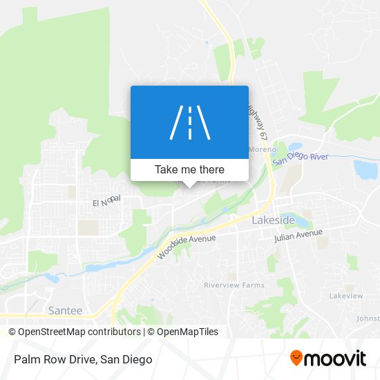 Mapa de Palm Row Drive