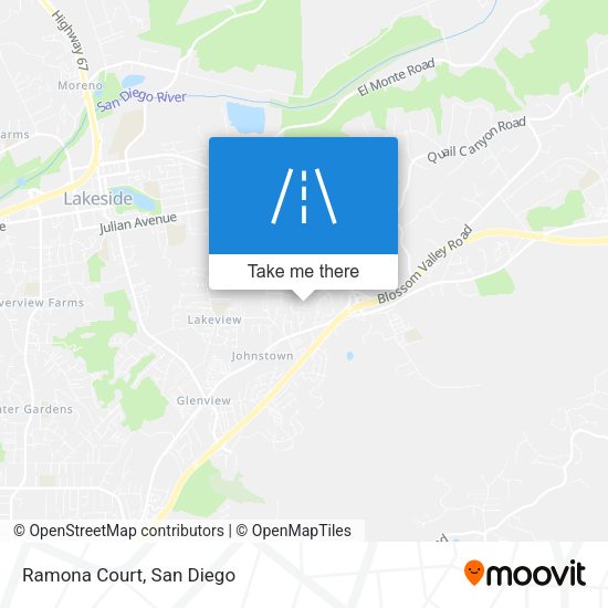 Mapa de Ramona Court