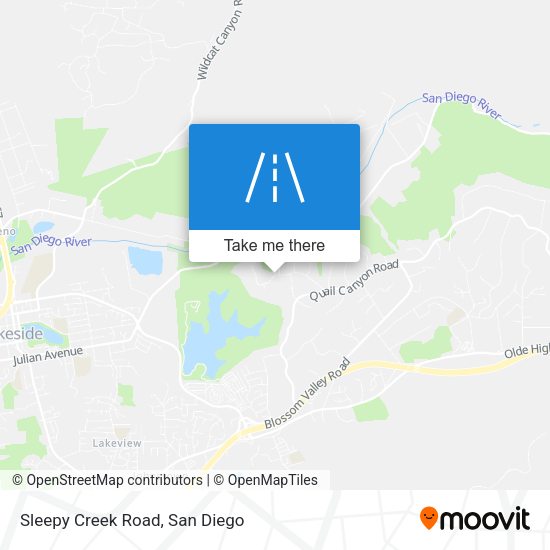 Mapa de Sleepy Creek Road