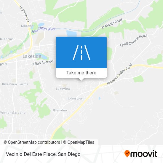 Vecinio Del Este Place map