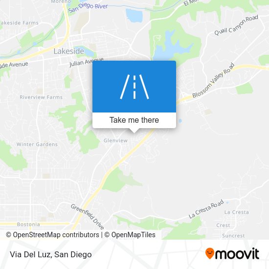 Mapa de Via Del Luz
