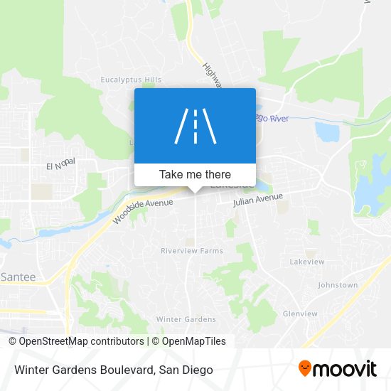 Mapa de Winter Gardens Boulevard