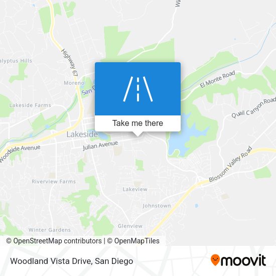 Mapa de Woodland Vista Drive