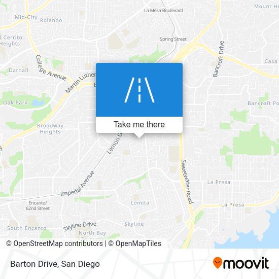 Mapa de Barton Drive