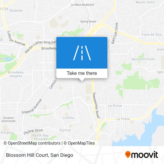 Mapa de Blossom Hill Court