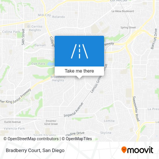 Mapa de Bradberry Court