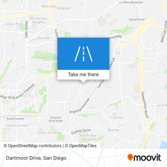Mapa de Dartmoor Drive
