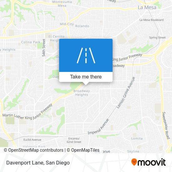 Mapa de Davenport Lane