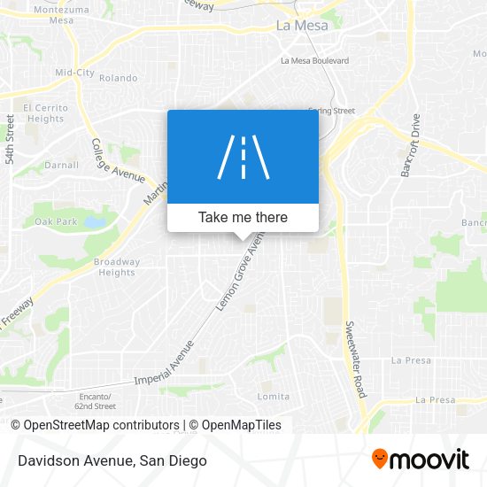 Mapa de Davidson Avenue