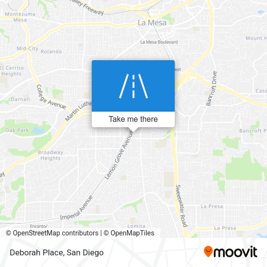 Mapa de Deborah Place