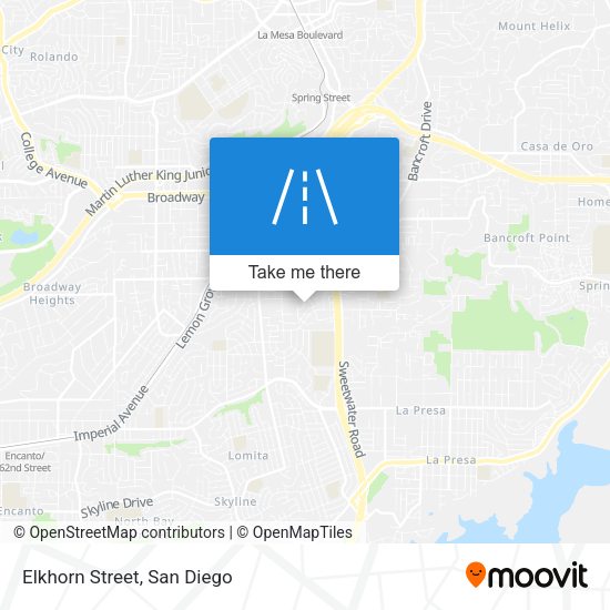 Mapa de Elkhorn Street
