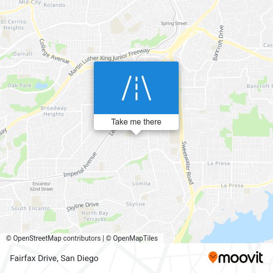Mapa de Fairfax Drive