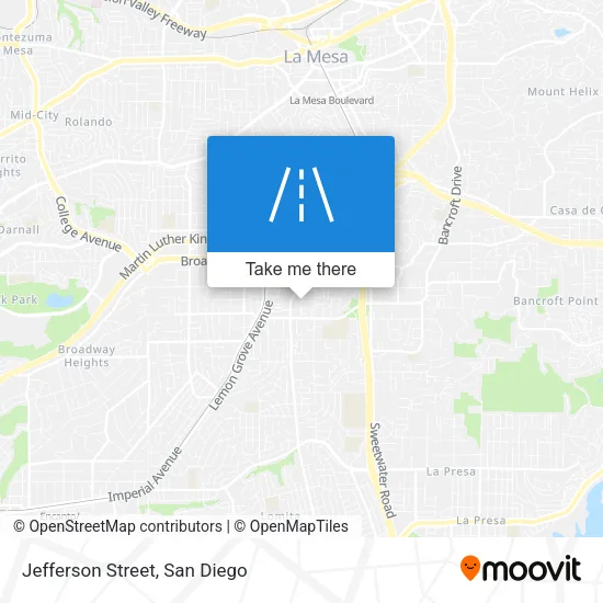 Jefferson Street map