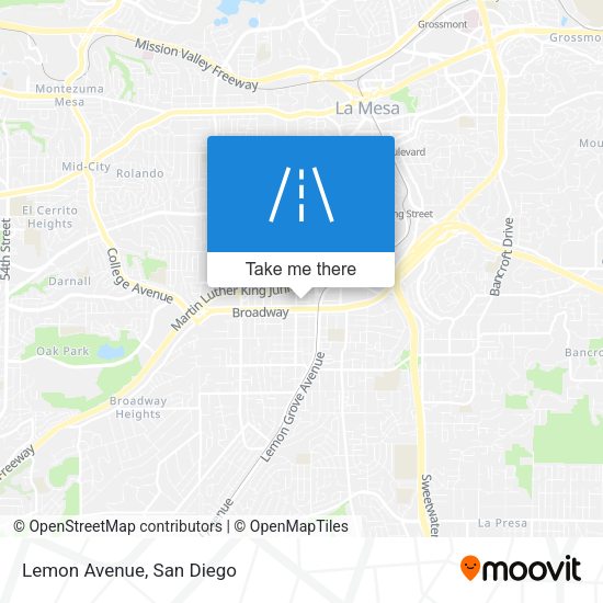 Mapa de Lemon Avenue
