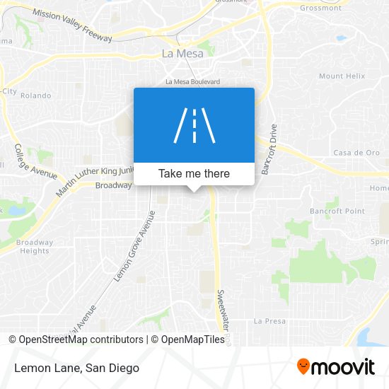 Mapa de Lemon Lane