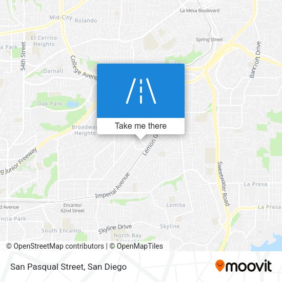 San Pasqual Street map