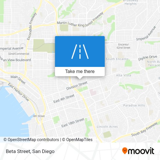 Mapa de Beta Street