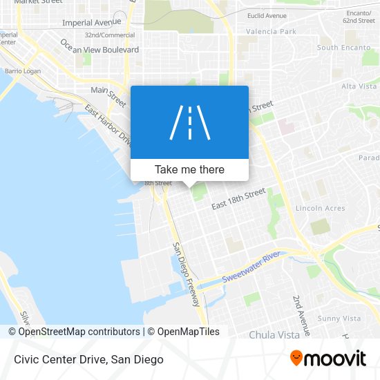 Civic Center Drive map