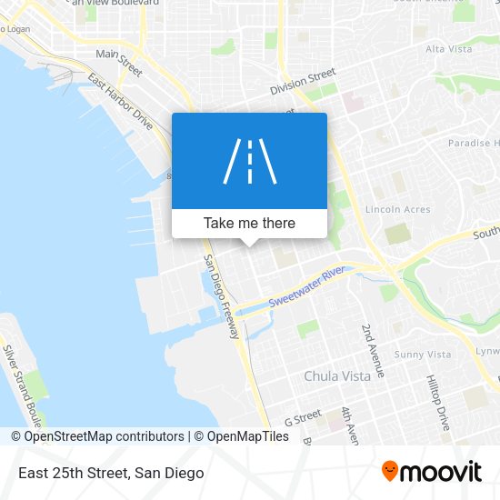 Mapa de East 25th Street