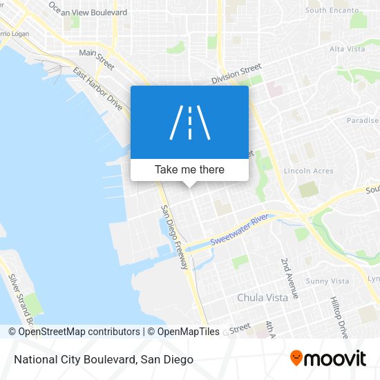 Mapa de National City Boulevard