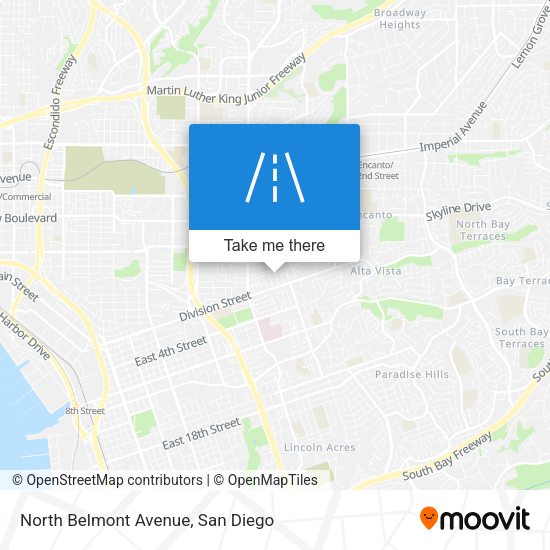 North Belmont Avenue map