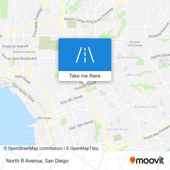 Mapa de North R Avenue