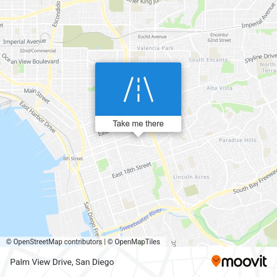 Mapa de Palm View Drive