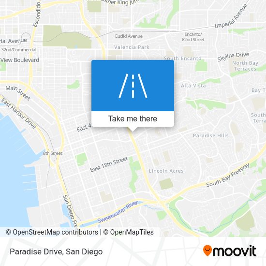 Mapa de Paradise Drive