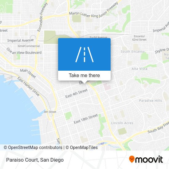 Mapa de Paraiso Court